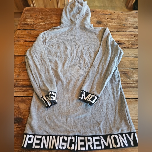 Opening Ceremony Gray Oversized Hoodie Dress Size S/M - Picture 8 of 13